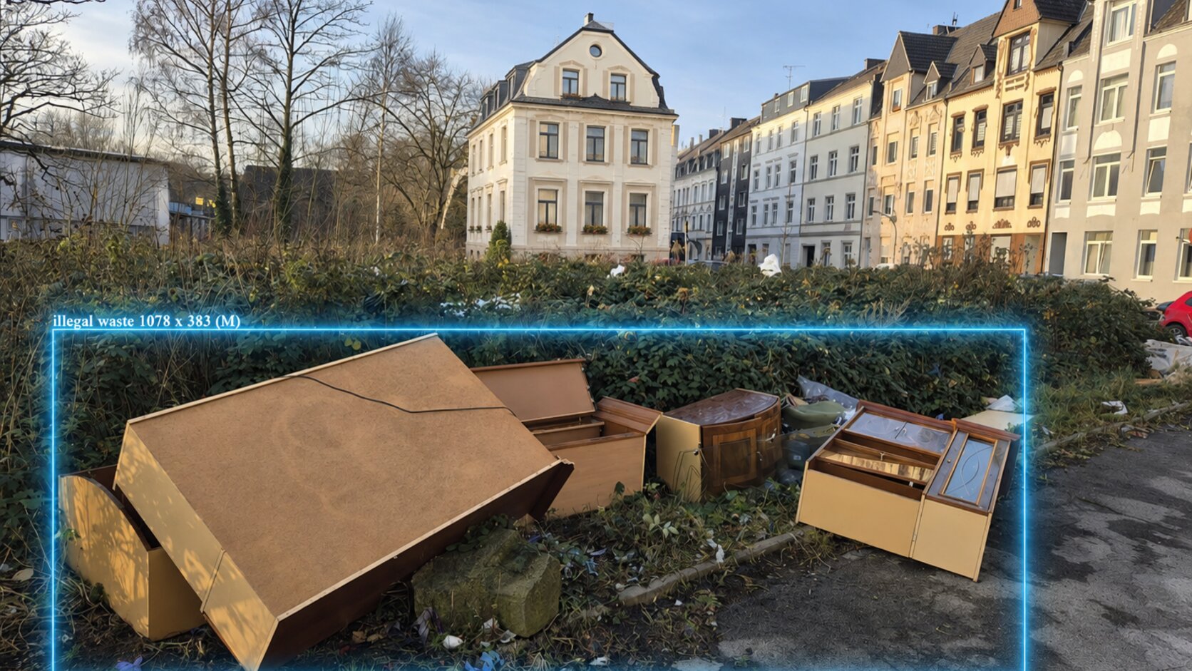 KI-Erkennung illegaler Müllablagerungen mit Detection-Overlays und GPS-Tagging